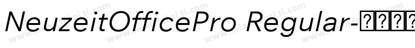 NeuzeitOfficePro Regular字体转换